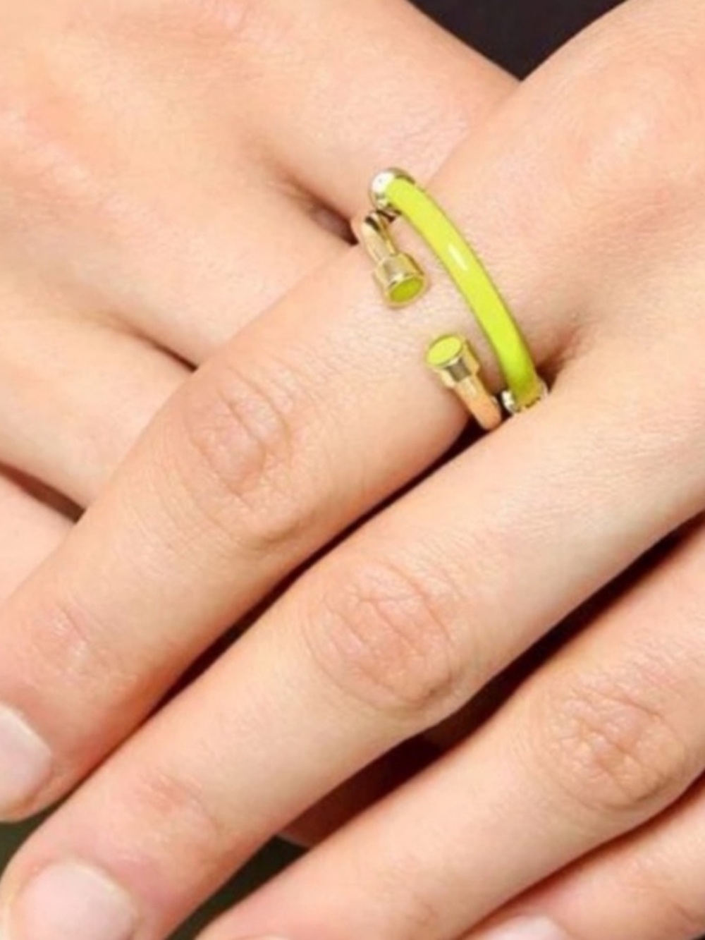 Marc Jacobs Enamel & Gold-Tone Stack Rings - Picture 9 of 9